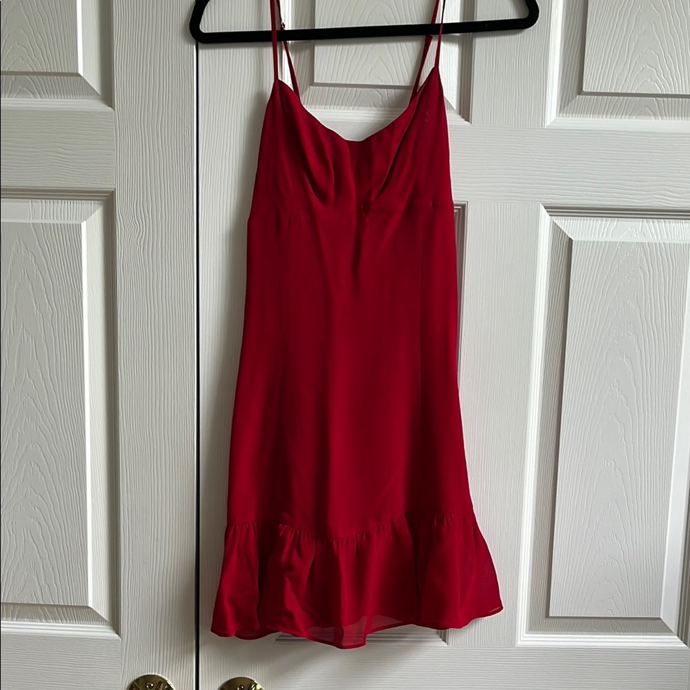 Reformation Spargetta Dress in Red Size 6